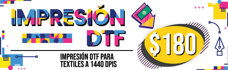 Impresion dtf $180